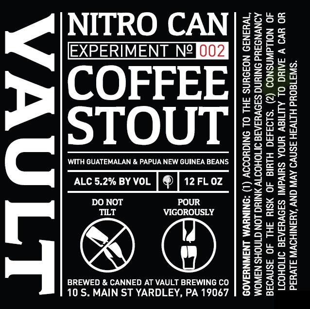 The Vault Coffee Stout Nitro Can Design