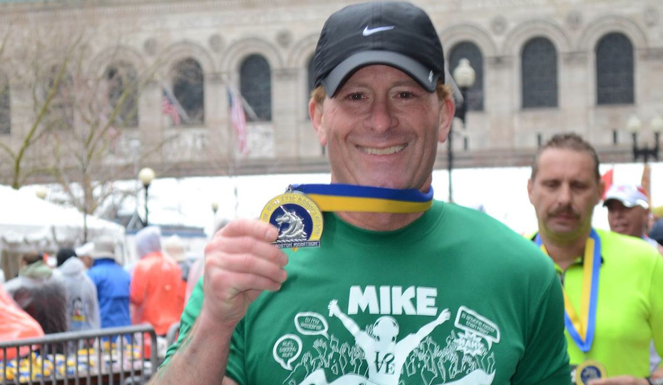 Mike Rossi at the Boston Marathon