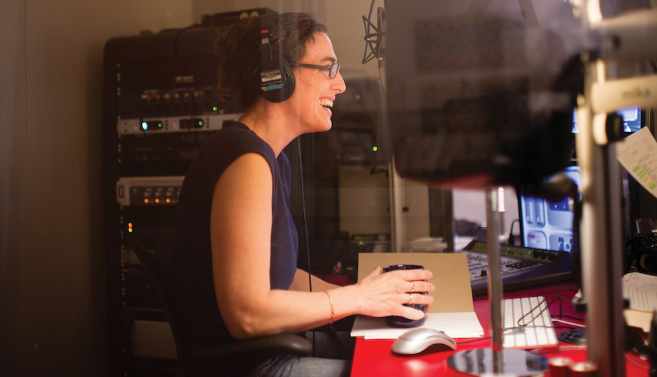 Serial creator/host Sarah Koenig in the studio. 