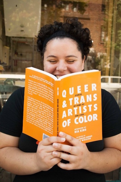Arts activist Nia King hosts a reading in celebration of her new anthology at Big Blue Marble Bookstore on Saturday.