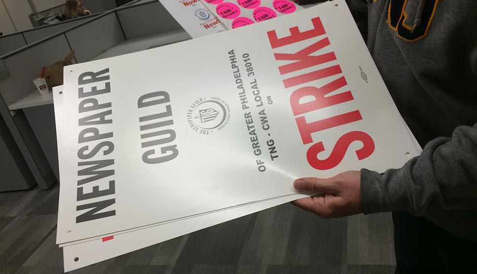 The Newspaper Guild has already printed picket signs in case of a possible strike.