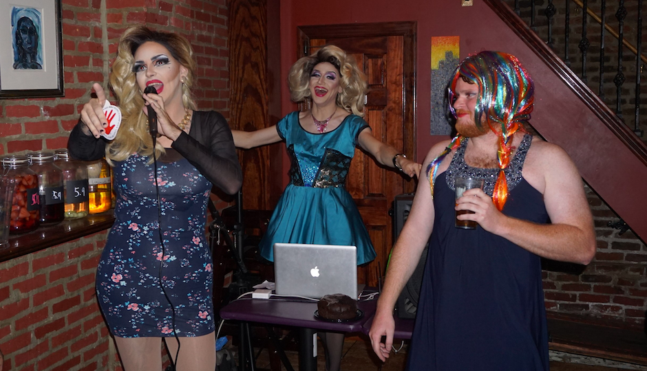 A drag show in the Gayborhood.