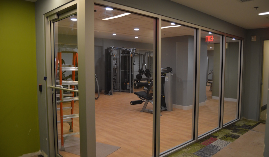 Here's the fitness center at the Avenir. | Photos: James Jennings