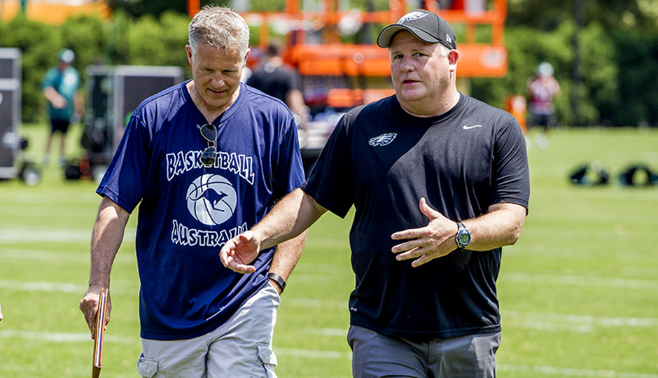 Brett Brown and Chip Kelly.