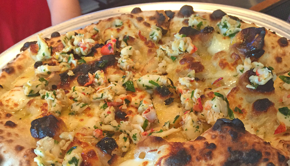 New at Pizzeria Vetri's Chancellor St. location, the Rittenhouse, a lobster topped pizza.