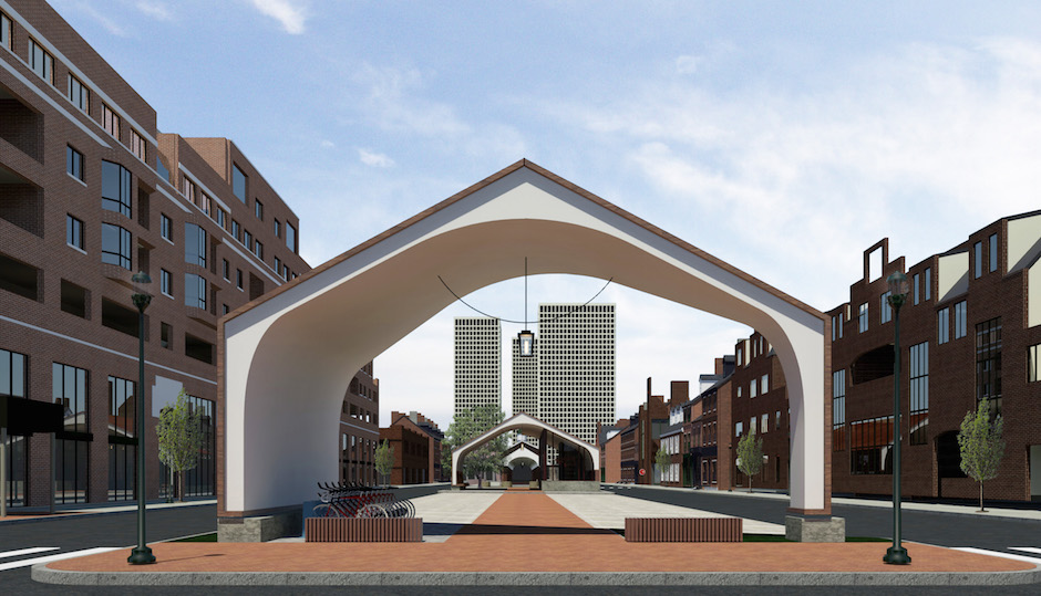 Conceptual design of the new-look Headhouse Square | Renderings via Ambit Architecture and South Street Headhouse District