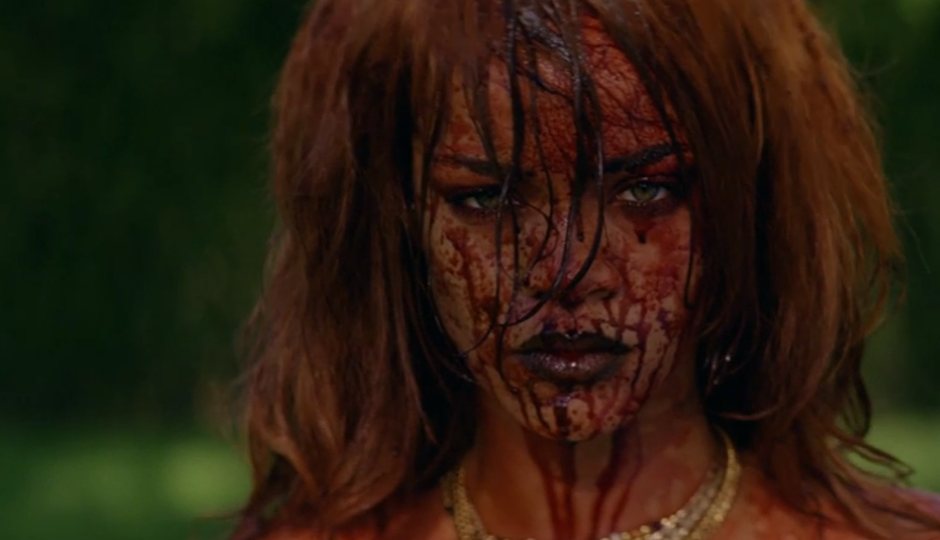 A shot from Rihanna's "Bitch Better Have My Money" video.