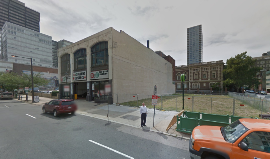 Brandywine Realty Trust purchased a swath of land that includes the site of the deadly building collapse near 22nd and Market | Google Street View