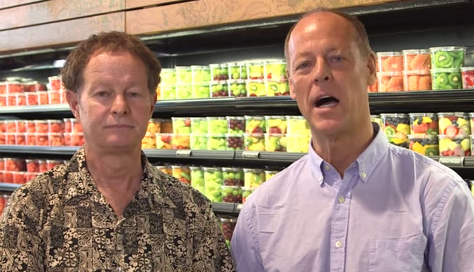Whole Foods co-CEOs John Mackey and Walter Robb.