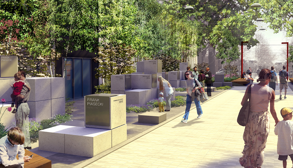Innovation Plaza, Innovators Walk of Fame rendering | Courtesy of University City Science Center