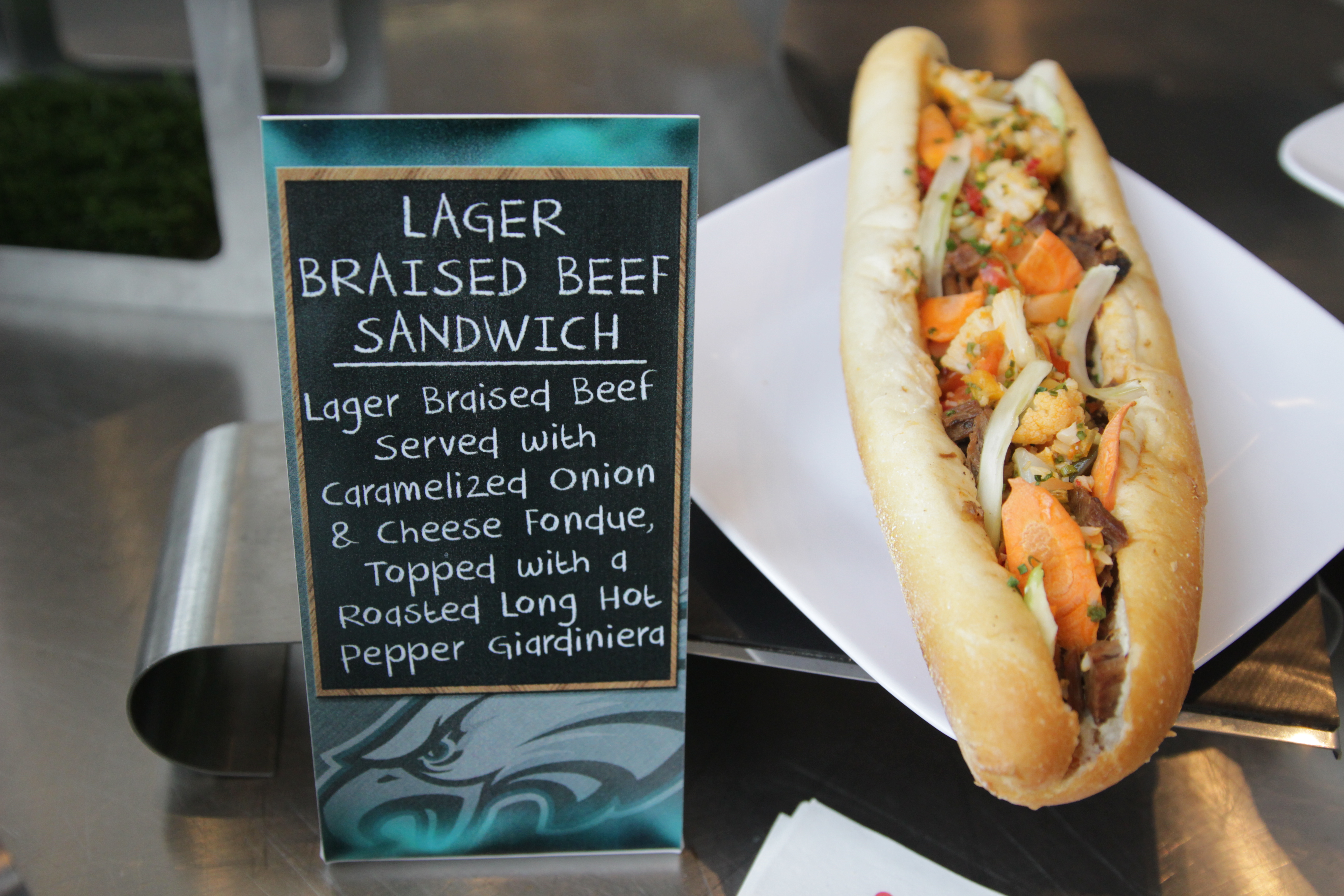 Lager Braised Beef Sandwich | Photo via Aramark