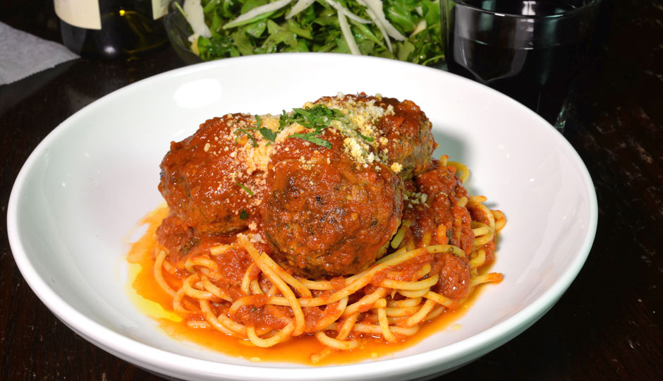Spaghetti and Meatballs at Triangle Tavern | Photo by Jeffrey Towne