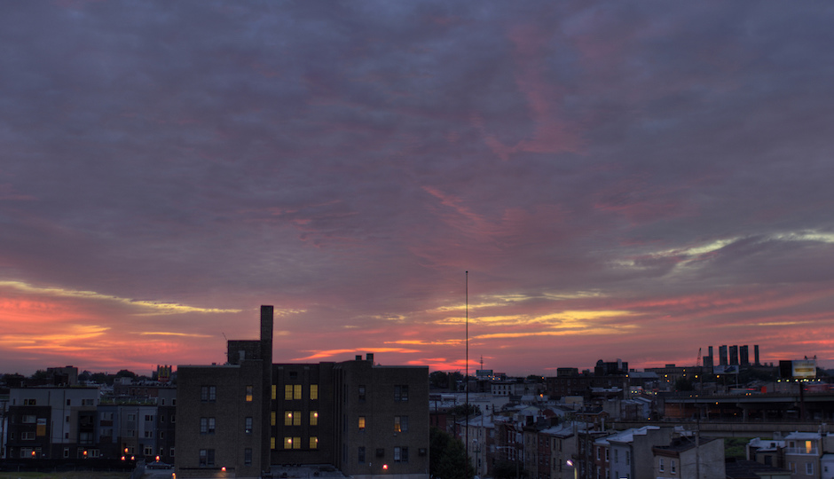 Sunrise over Northern Liberties | Image by Rob Bulmahn, via Flickr. Used under Creative Commons license.