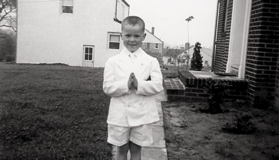 The author at his First Communion. Courtesy of Chris Matthews
