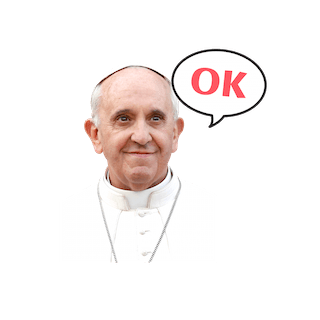 Pope Francis emoji - OK