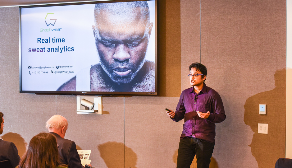 At a recent Dreamit health demo day, Saurabh Radhakrishnan introduces us to GraphWear, a smart sweat patch.