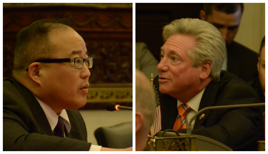 From L to R: Council members David Oh and Dennis O’Brien | Photo Credit: City Council’s Flickr