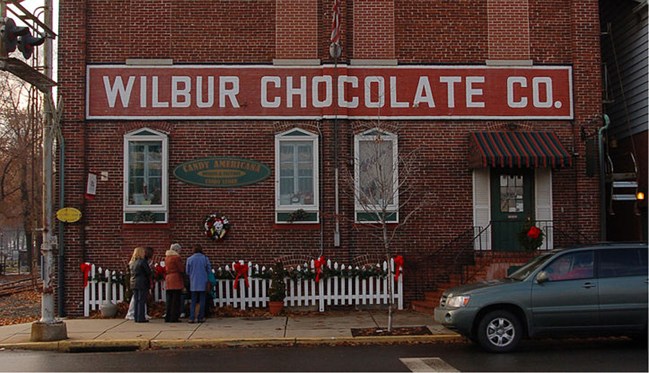 "Wilbur Chocolate Co Front 1694px" by Photo by and 2008 Derek Ramsey (Ram-Man) Wikimedia Commons 