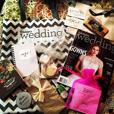 The loot from last year's Brides, Bubbly & Brunch, as captured by one of our brides! 