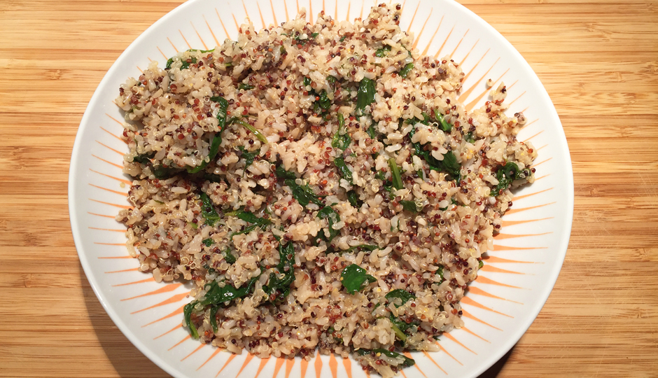 Brown Rice, Quinoa and Chia Seed Pilaf