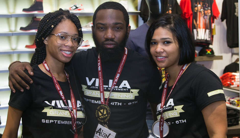 Team members at a Villa store in Philly.