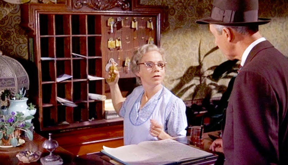 Ellen Corby in Hitchcock's "Vertigo." 