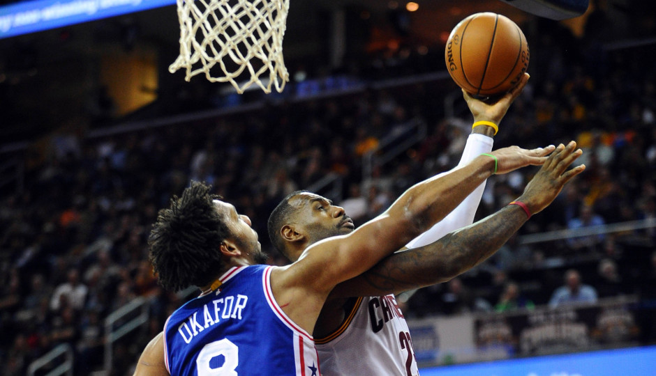 Jahlil Okafor's improved defensive rebounding is big for the 76ers | Ken Blaze-USA TODAY Sports