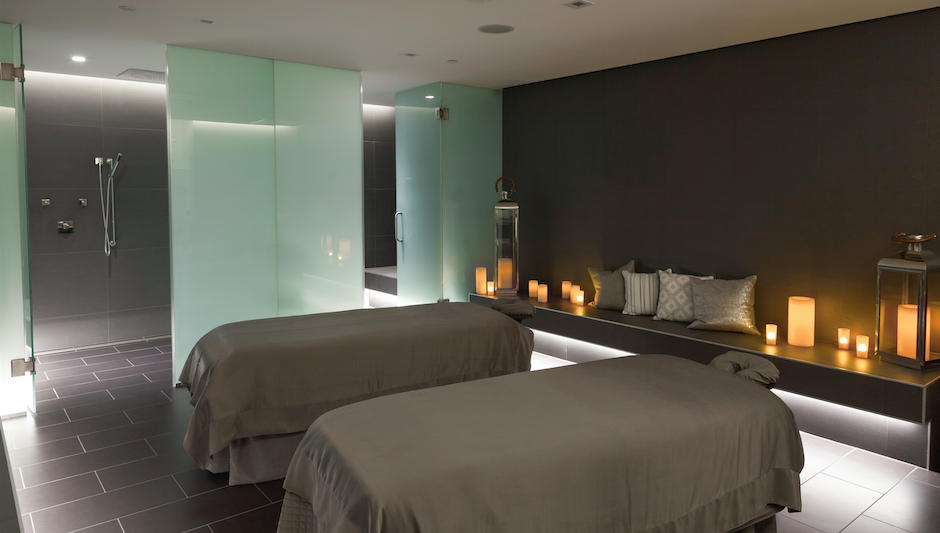 The couples massage room at The Rittenhouse SPa & Club. Photo by Courtney Apple