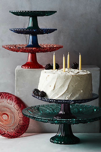 Anthropologie has so many stands to choose from, but we love these colorful glass ones.
