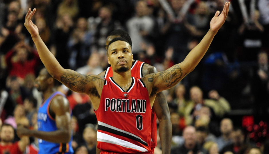 Blazers point guard Damian Lillard is averaging 31.3 points per game over the Blazers' last four games | Steve Dykes-USA TODAY Sports