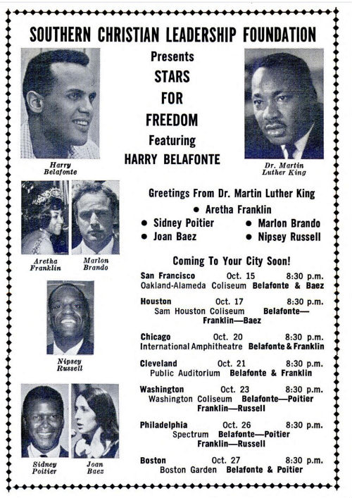 Stars for Freedom concert - Harry Belafonte - Martin Luther King - Jet magazine