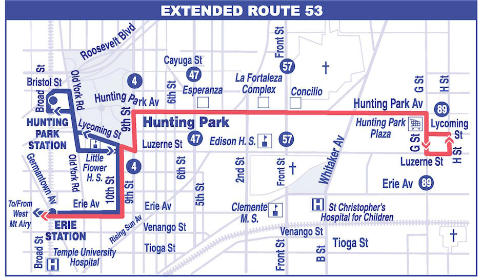 Route 53 Extension Map