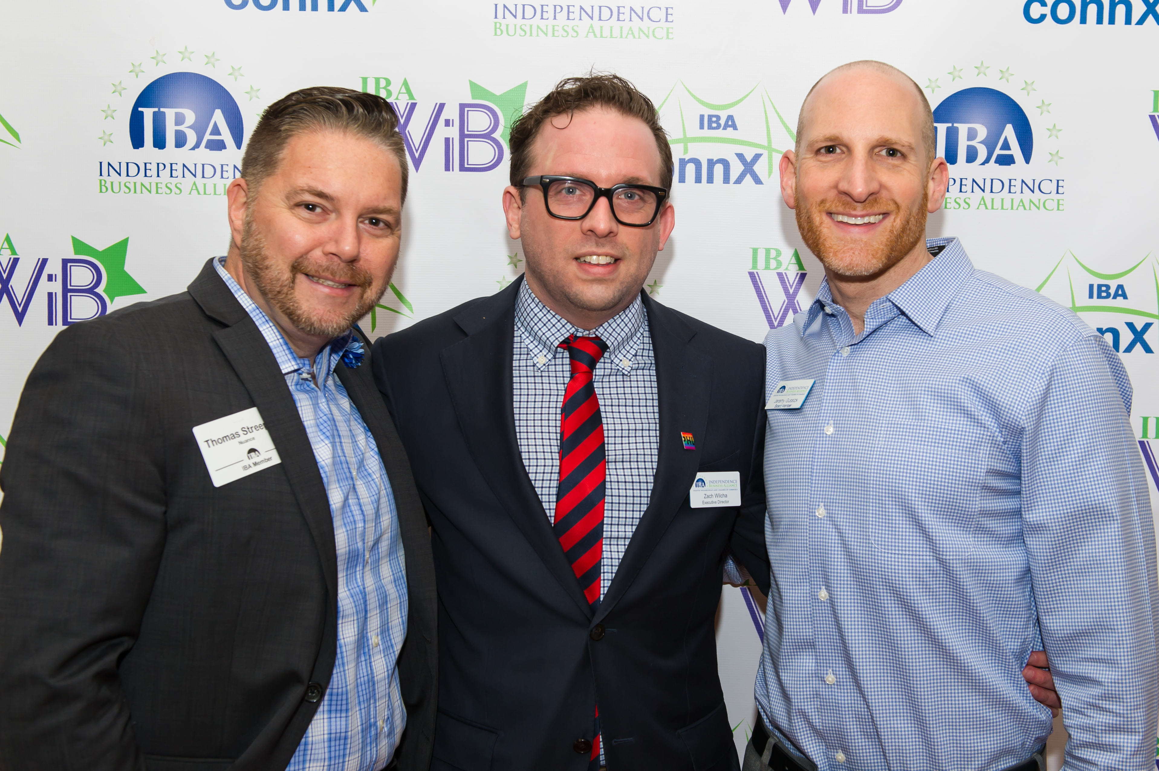 (Left to right) Thomas Street, IBA Executive Director Zach Wilcha, Jeremy Gussick Photography by Michael Albany. 