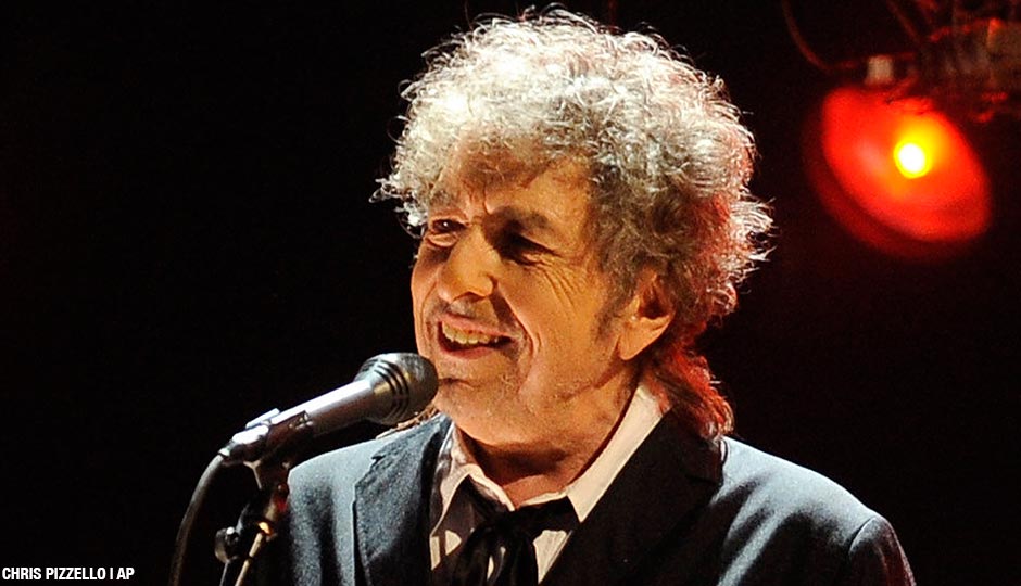 Bob Dylan performs in Los Angeles in 2012.