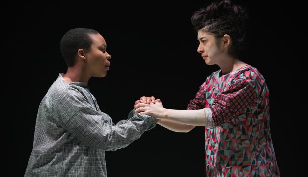 Ife Foy and Leigha Kato in Saint Joan at Quintessence. (Photo by )