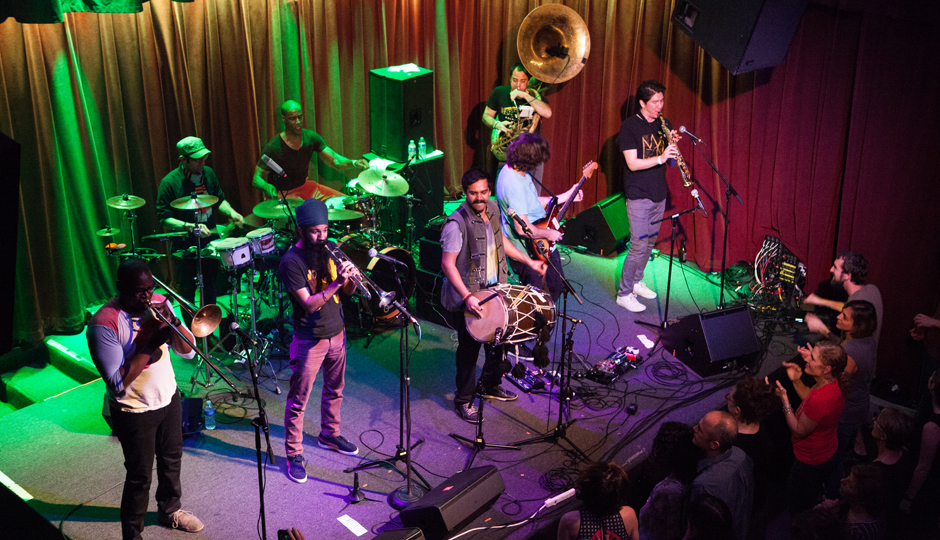 Red Baraat @ Ardmore Music Hall. [photo by Meredith Kleiber]