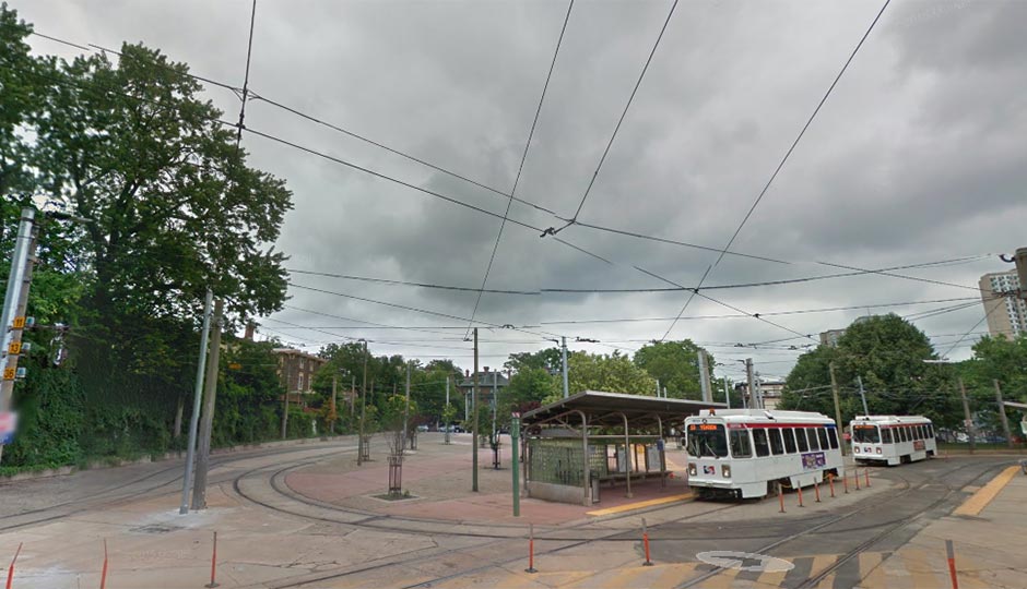 40th Street trolley portal via Google Street View