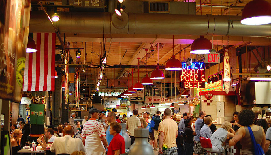 The Reading Terminal Market, already a crossroads for Philadelphians of all stripes, will serve as a bridge between the city's ethnic communities through a Knight Cities Challenge-winning series of cooking classes. Photo | Fletcher6 from Wikimedia Commons, licensed under CC-BY-SA-3.0