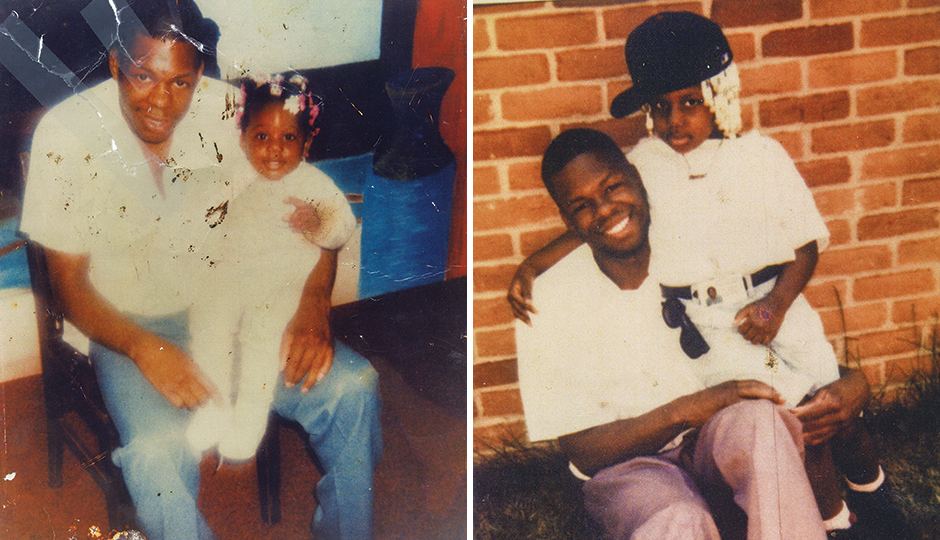 Two shots of LaFaye Gaskins with his daughter, Onia Gaskins. | Photographs courtesy of LaFaye Gaskins