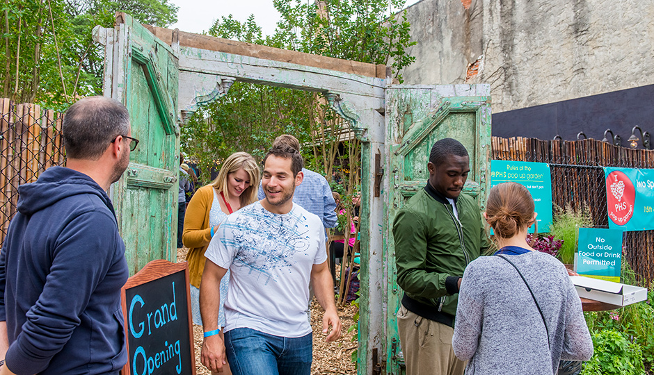 The PHS Pop Up Garden will return to the 1400 block of South Street | Photo via PHS