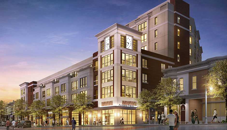 The director of a national developers' advocacy group argues that developments like Carl Dranoff's planned One Ardmore Place are what suburban downtowns need to take advantage of a growing trend in favor of walkable urban places. | Image from Dranoff Properties via Destination Ardmore