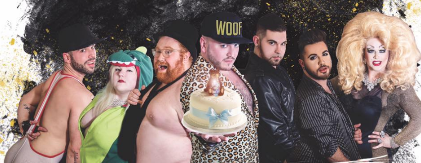 Josh Schonewolf (center) is the creator of "Bearlesque" which is celebrating their 3-year anniversary tonight.