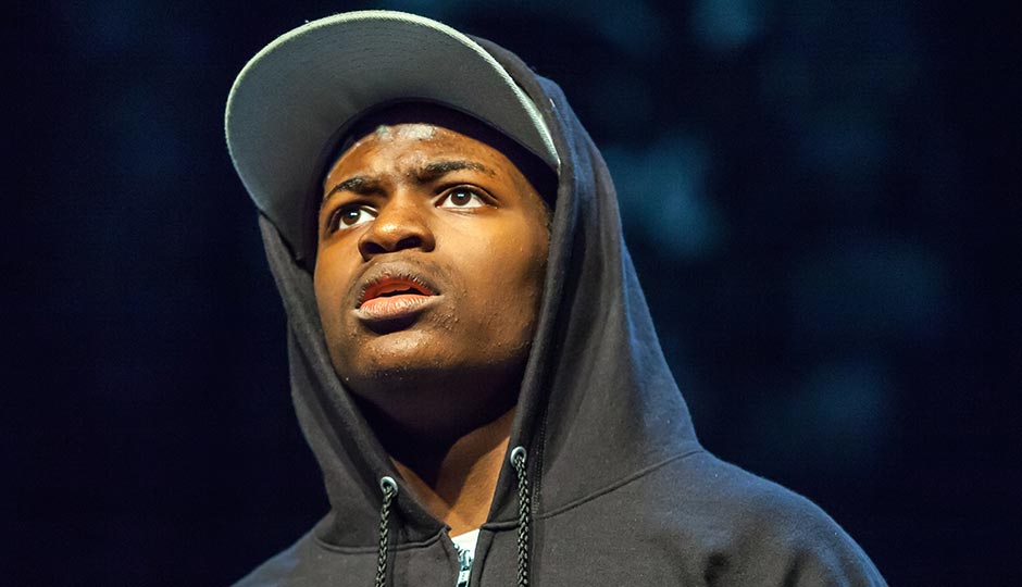 Amir Randall in The Ballad of Trayvon Martin at New Freedom Theatre. (Photo by Ethimofoto.net) Read more at https://www.phillymag.com/ticket/2016/05/12/review-ballad-of-trayvon-martin-freedom-theatre/#kcVxkmUeYkoBsOrs.99