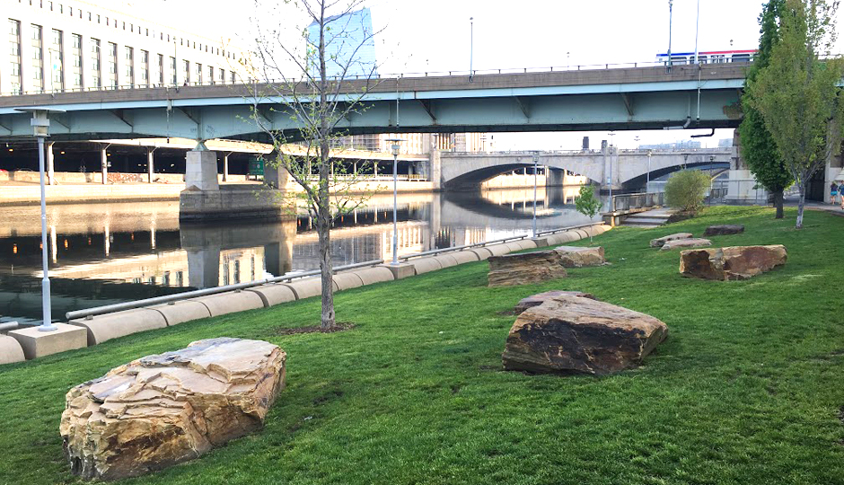 The boulders along the Schuylkill River Trail | Photo by Jordan Hankins 
