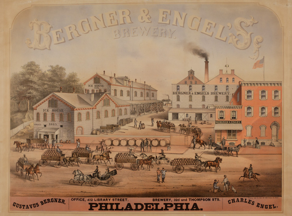 Bergner & Engel’s Brewery via the Library Company of Philadelphia