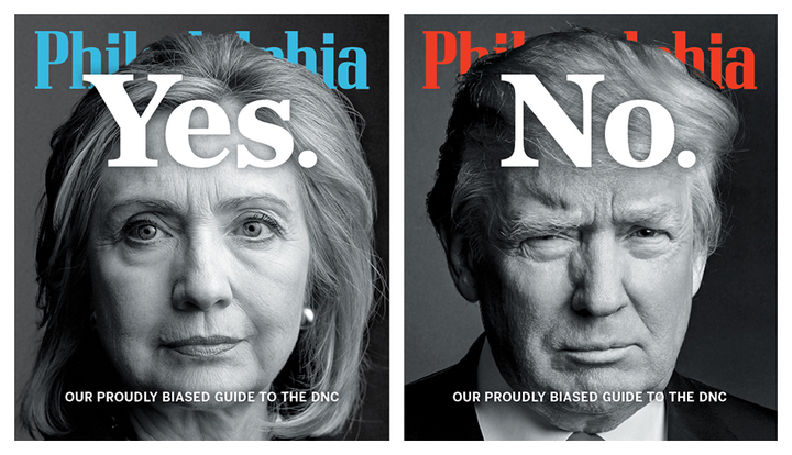 Hillary Clinton photograph by Martin Schoeller/AUGUST. Donald Trump photograph by Nigel Parry/CPi Syndication.