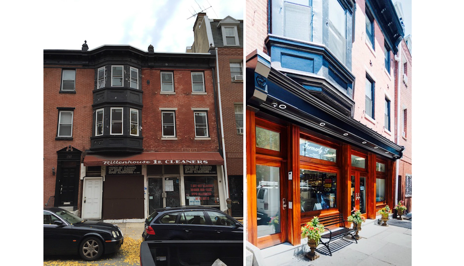 1705 Pine St., before and after reconstruction. | Photos: Francesco DiCianni