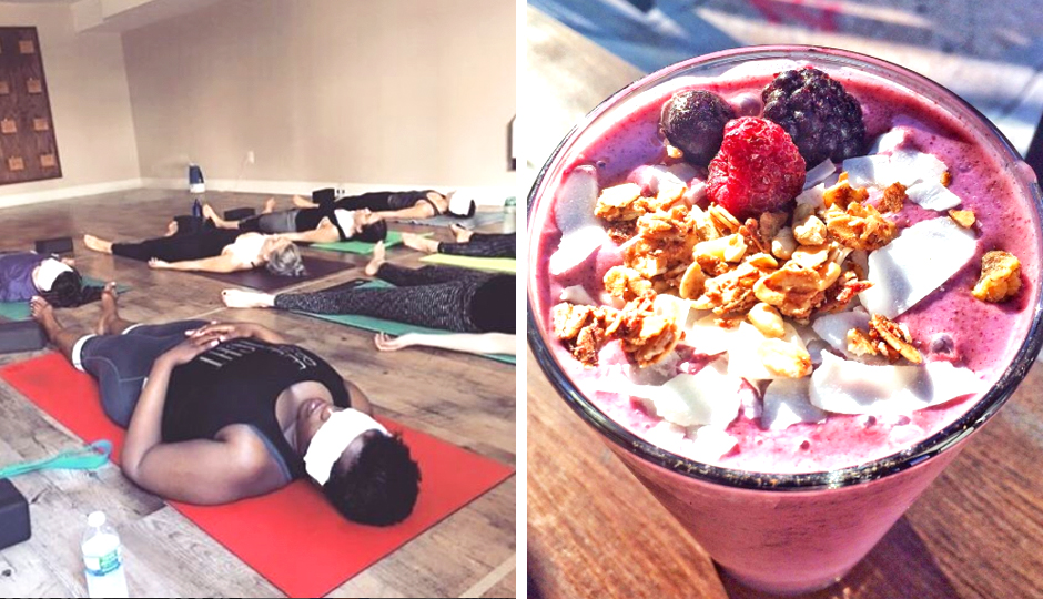 Grace & Glory Yoga, Smoothie at Front Street Cafe | Photos via Instagram