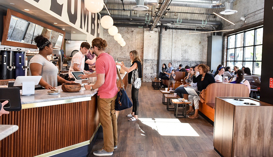 Opening day at La Colombe in Bryn Mawr | Photo via La Colombe