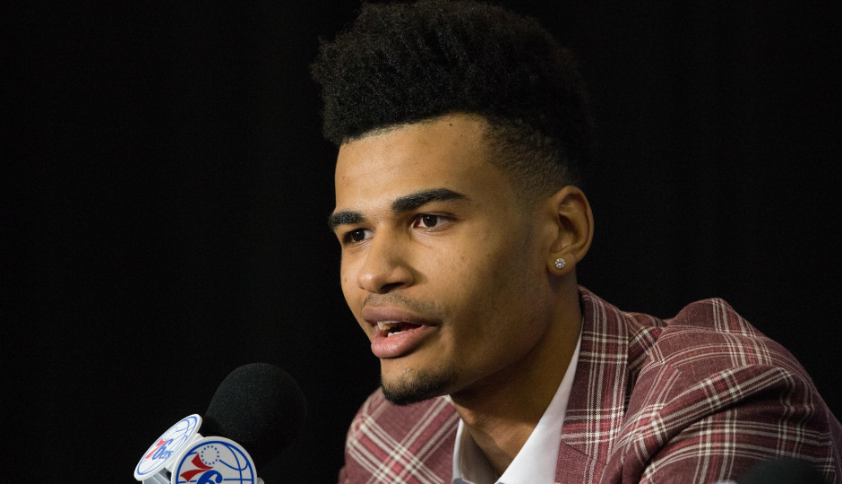 Timothe Luwawu was selected by the Philadelphia 76ers with the 24th pick in Thursday's NBA draft | Bill Streicher-USA TODAY Sports